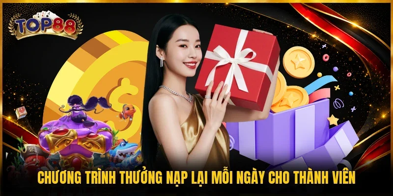 Chương trình thưởng nạp lại mỗi ngày cho thành viên