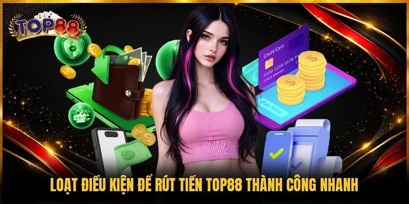 Loạt điều kiện để rút tiền TOP88 thành công nhanh