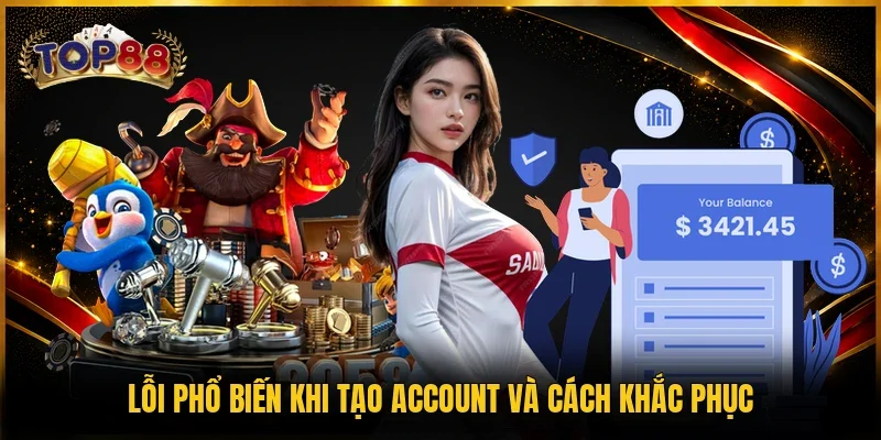 Lỗi phổ biến khi tạo account và cách khắc phục