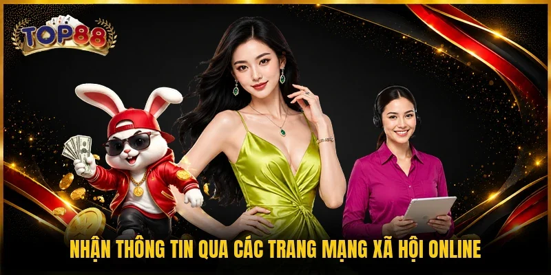 Nhận thông tin qua các trang mạng xã hội online